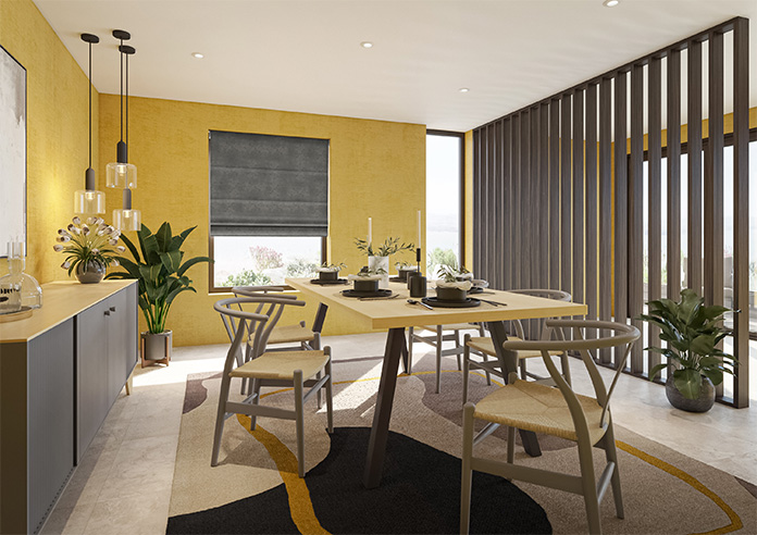 Florence Faux Suede, Woodland - Twist&Fit Roman Blind - Image 6